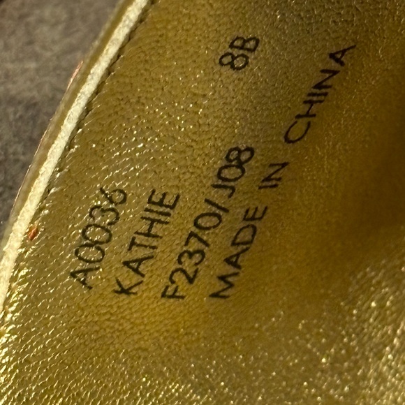 Coach Shoes Kathie Orange Gold Brown Leather Signature Logo Chestnut Size 8 - Picture 12 of 12